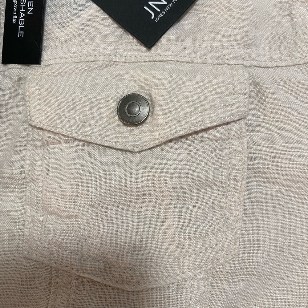 100% Washable Linen Jean Jacket - Picture 7 of 12